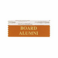 Board Alumni Award Ribbon w/ Gold Foil Imprint (4"x1 5/8")
